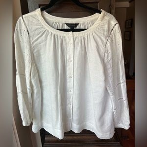 J Crew linen blouse
